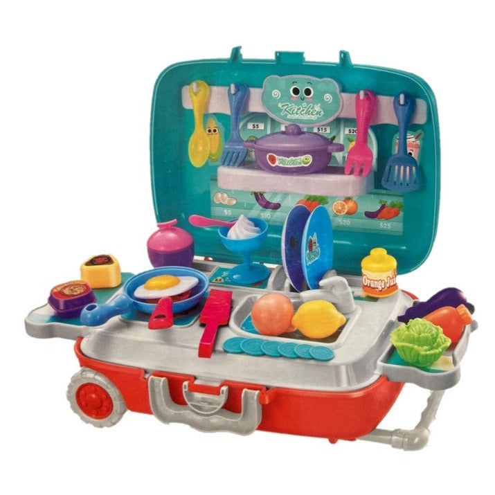 Kitchenware Series Kitchen In Suitcase 34pc Playset | Toys in Tanzania