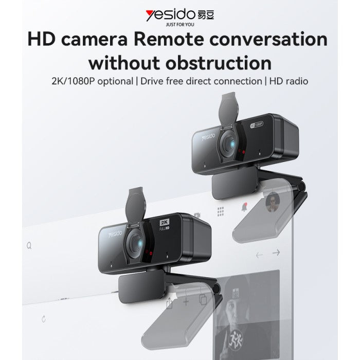 YESIDO 1080p, Built-in Mic, USB Webcam, KM13 | Webcam in Tanzania