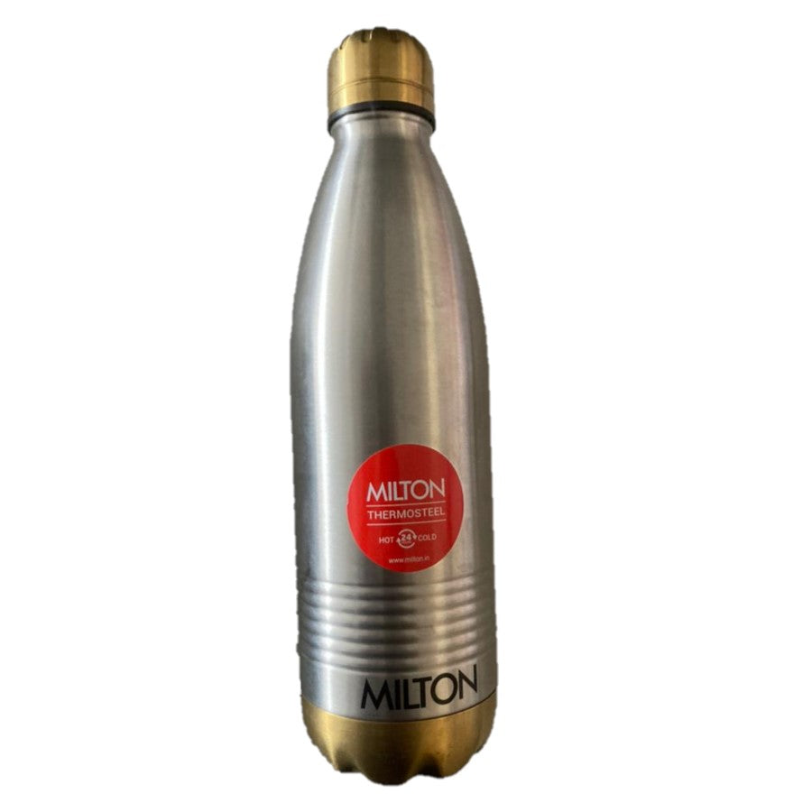 MILTON Duo DLX1000 Silver Gold ThermoSteel Insulated Bottle 750ml