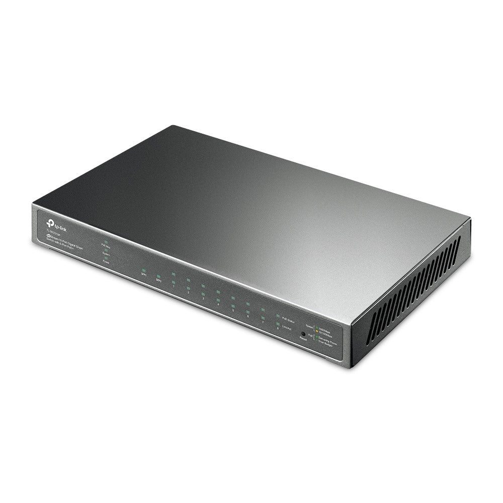 TP-LINK 10-Port Gigabit Smart Switch with 8-Port PoE+ TL-SG2210P