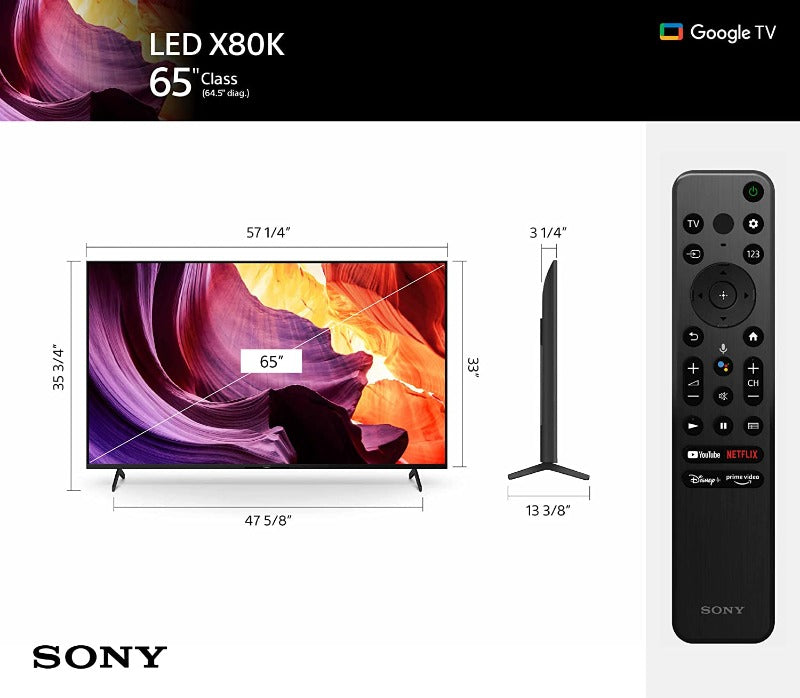 Sony BRAVIA 65 Inch HDR Smart TV KD65X80K | Sony Tv in Dar Tanzania