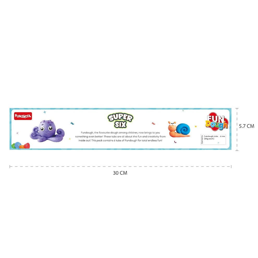 FUNSKOOL Super 6 Fun Dough Tubs | Clay Dough in Tanzania
