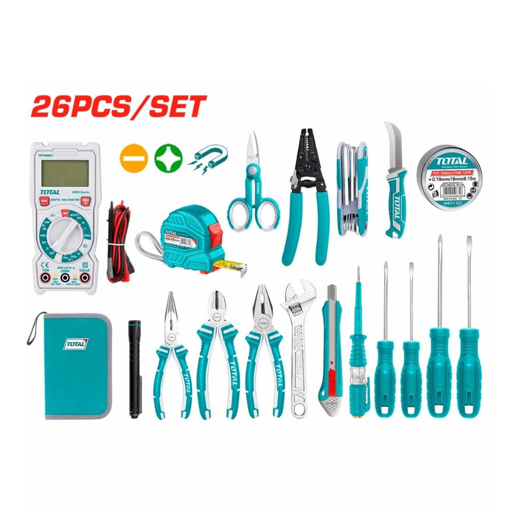 TOTAL 26pc Electrician Toolkit TKETS0261 | Tool kits in Dar Tanzania