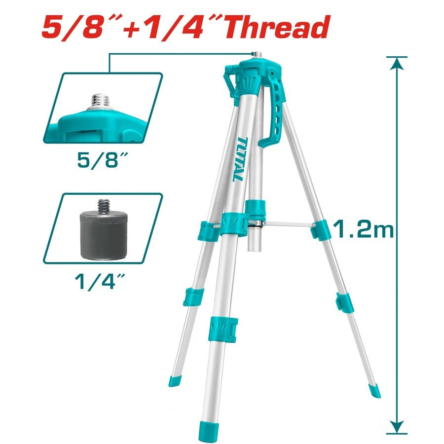 TOTAL TRIPOD STAND FOR LASER LEVELS 1.20m TLLT01152