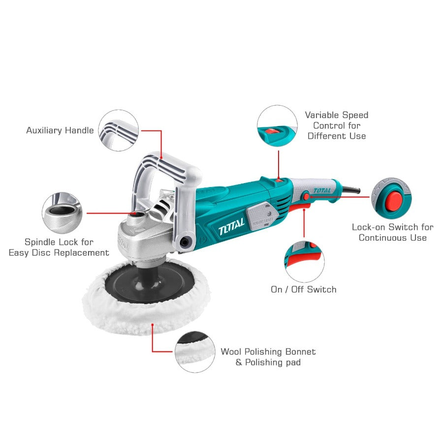TOTAL Angle Polisher 1400w TP1141806 | Polishers in Dar Tanzania