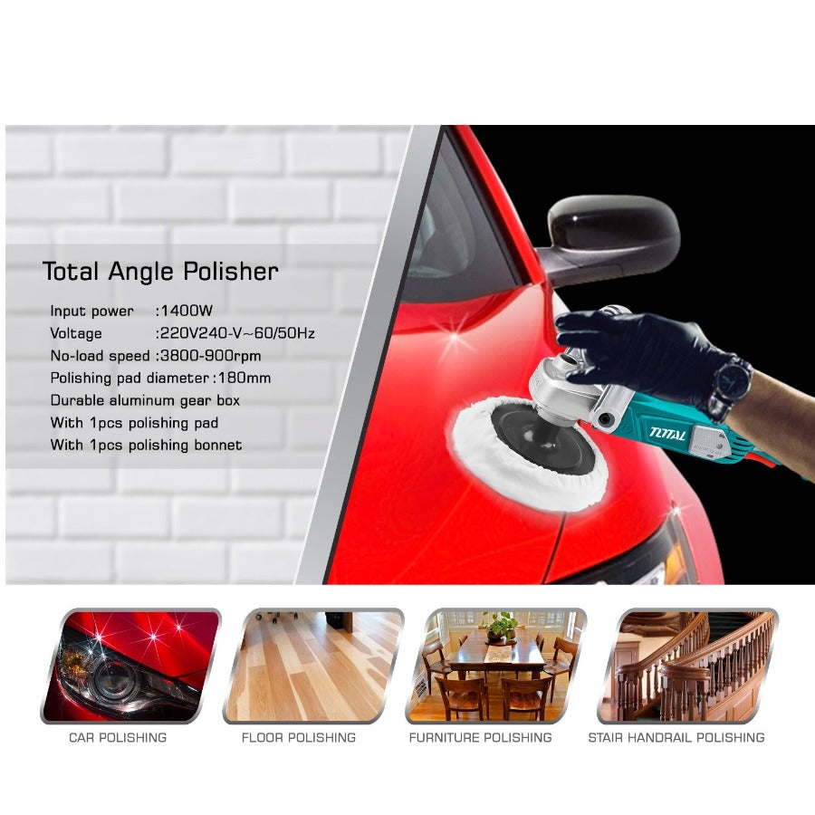 TOTAL Angle Polisher 1400w TP1141806 | Polishers in Dar Tanzania