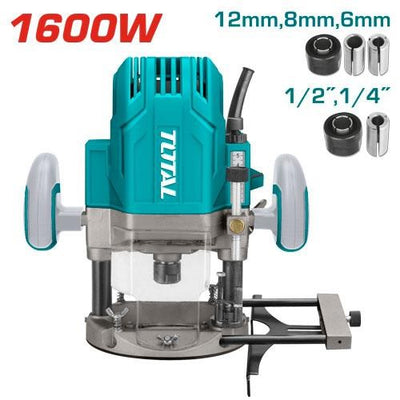 TOTAL 1600w, 22000 Rpm, Electric Edge Router TR111216 | Total Tanzania