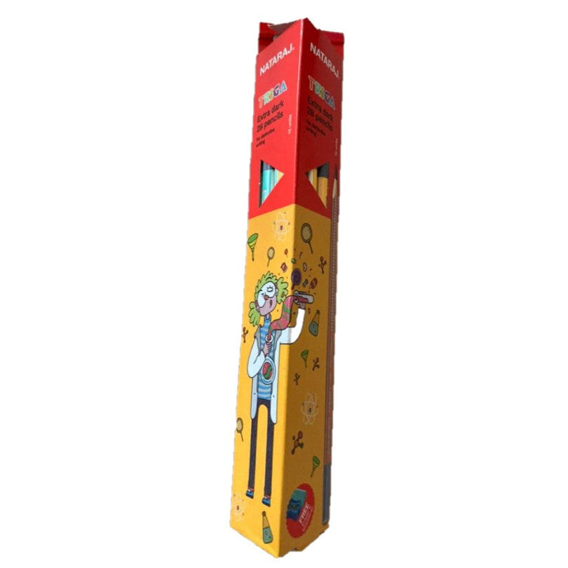 NATARAJ Triga Extra Dark 2B Triangular Pencils | Stationery in Dar