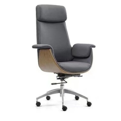 TRIX 106 Premium Wooden Grey PU Swivel Executive Chair in Dar Tanzania