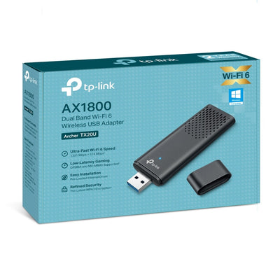 TP-LINK Archer TX20U, AX1800 Dual Band Wi-Fi 6, Wireless USB Adapter