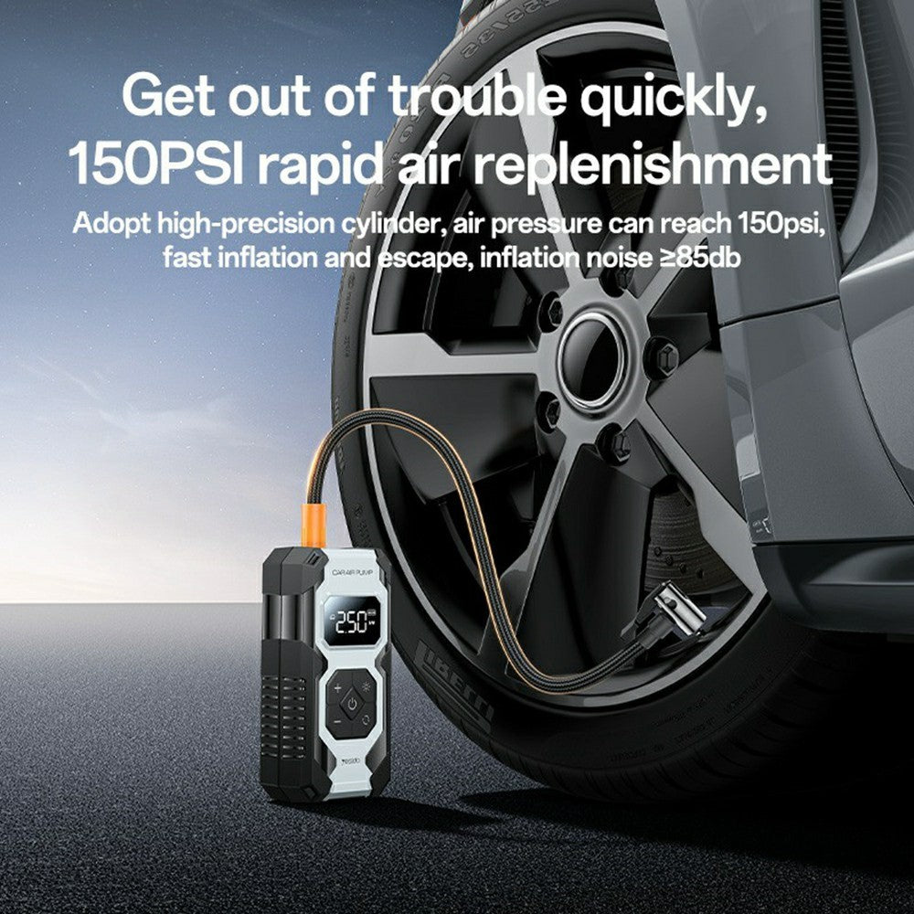 YESIDO Portable Electric Tyre Inflator for Car, Bike or Floats, VC12