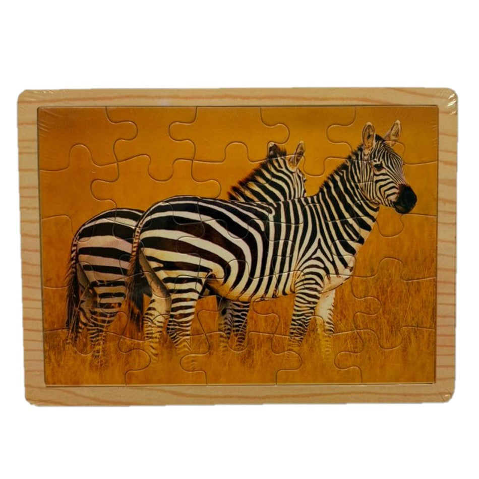 Zebra, 25pc, 29cm x 21cm Wooden Jigsaw Puzzle