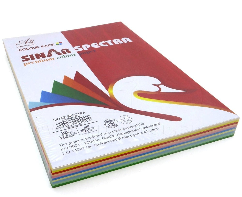 Colored sinar spectra printing paper