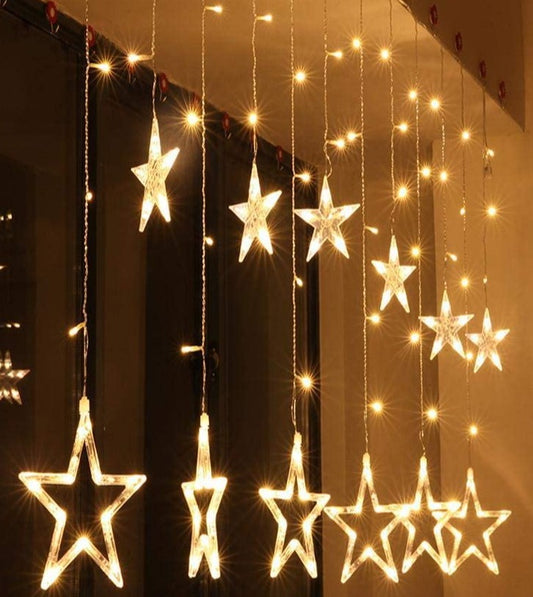 12pc Yellow 2.5 Meter Hanging Star Xmas Lights in Dar Tanzania