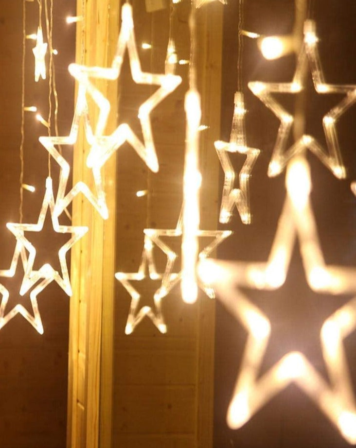 12pc Yellow 2.5 Meter Hanging Star Xmas Lights in Dar Tanzania