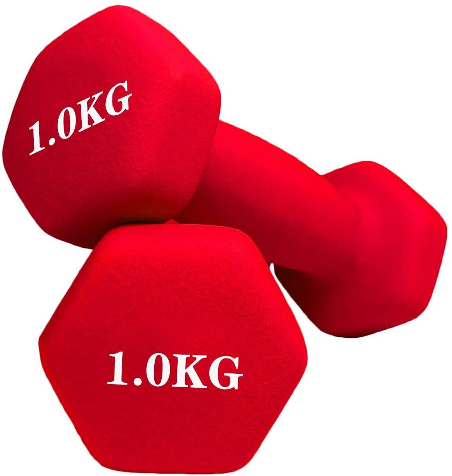 Soft Neoprene 1kg Dumbbells 2pc Set | Dumbbells in Dar Tanzania