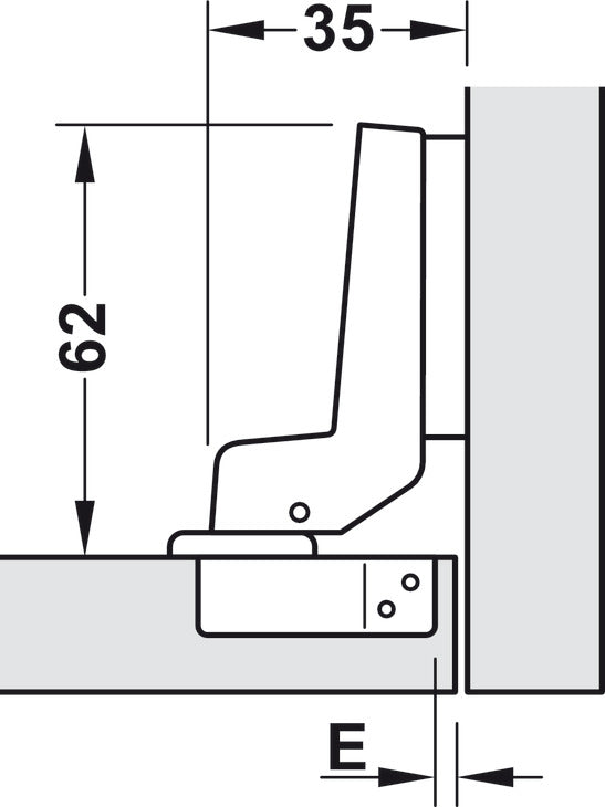 HAFELE Crank Hinges Mounting Plate | Hafele Hinges in Dar Tanzania