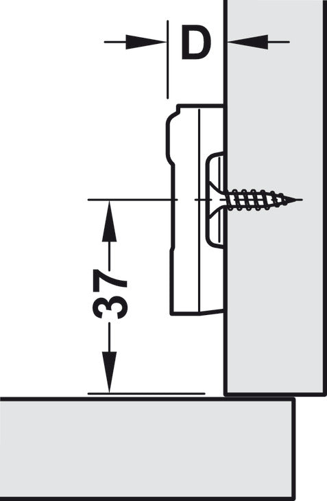 HAFELE Crank Hinges Mounting Plate | Hafele Hinges in Dar Tanzania