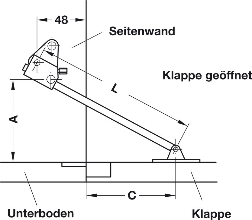 HAFELE Cabinet Lid Arm Brake Flap 220mm | Furniture in Dar Tanzania