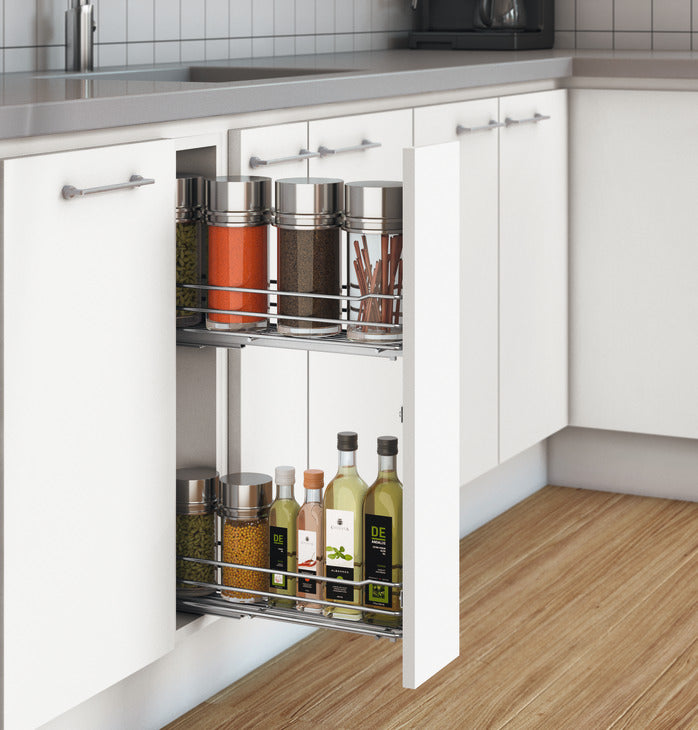 HAFELE Narrow Cabinet Base Unit Internal Pull Out Rail Shelf 54937200
