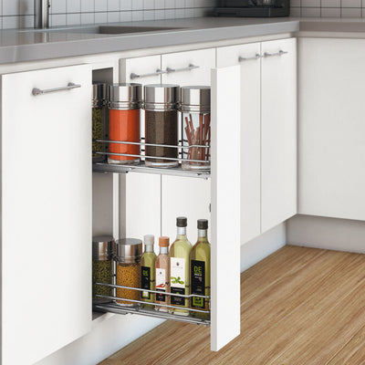 HAFELE Narrow Cabinet Base Unit Internal Pull Out Rail Shelf 54937200
