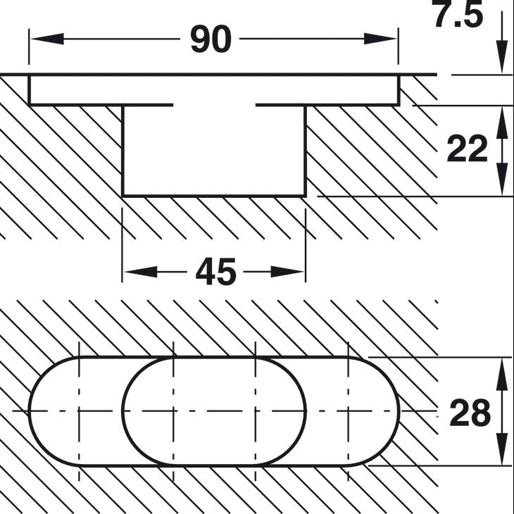 HAFELE Concealed Door Hinge Door 50kg | Hinges in Dar Tanzania