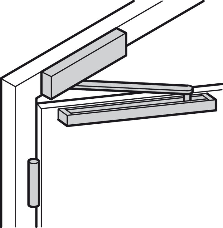 HAFELE Overhead Door Closer With Slide Rail 61 | Door closers in Dar