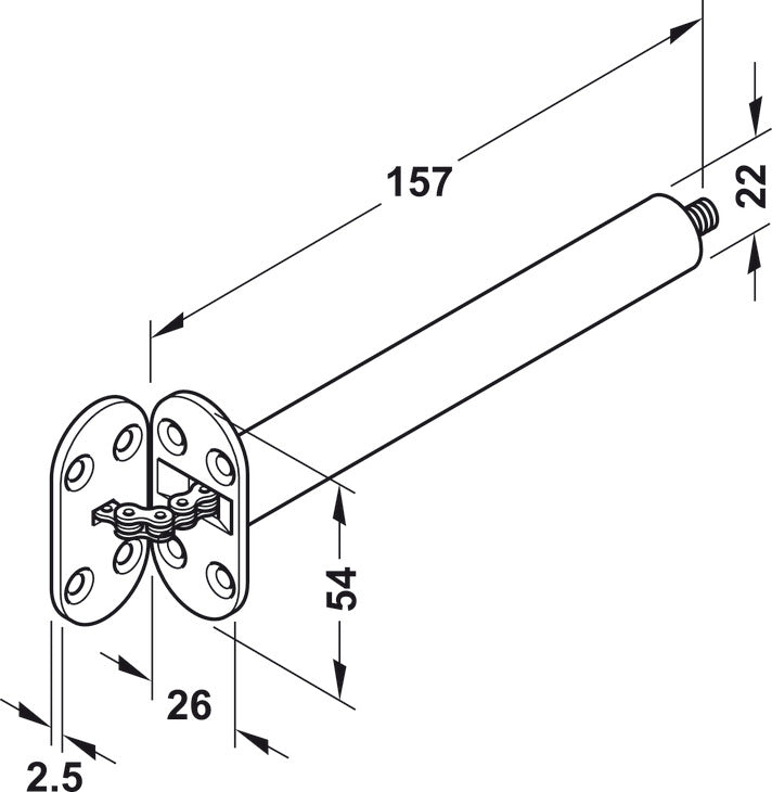 HAFELE Concealed Jamb Door Closer | Door fittings in Dar Tanzania