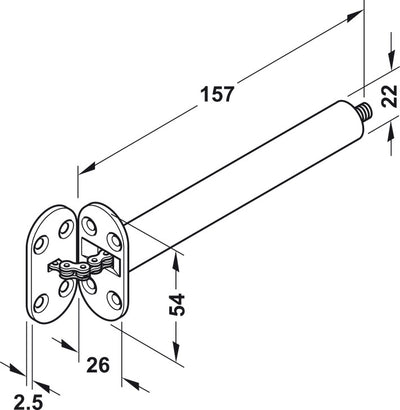 HAFELE Concealed Jamb Door Closer | Door fittings in Dar Tanzania