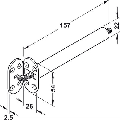 HAFELE Concealed Jamb Door Closer | Door fittings in Dar Tanzania