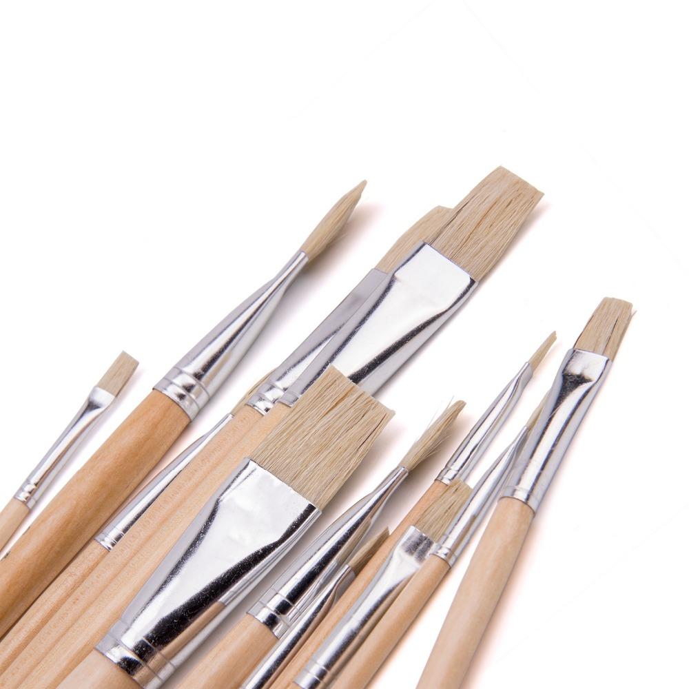 Watercolor Brushes 12pc Set With Palette | Paint Brushes in Dar