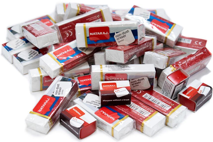 NATARAJ Jumbo Non Dust Eraser | School stationery in Dar Tanzania