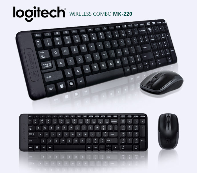 LOGITECH Wireless Keyboard and Mouse Combo mk220