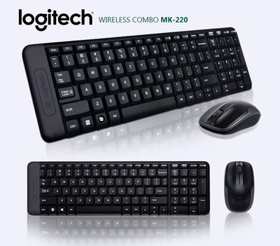 LOGITECH Wireless Keyboard and Mouse Combo mk220