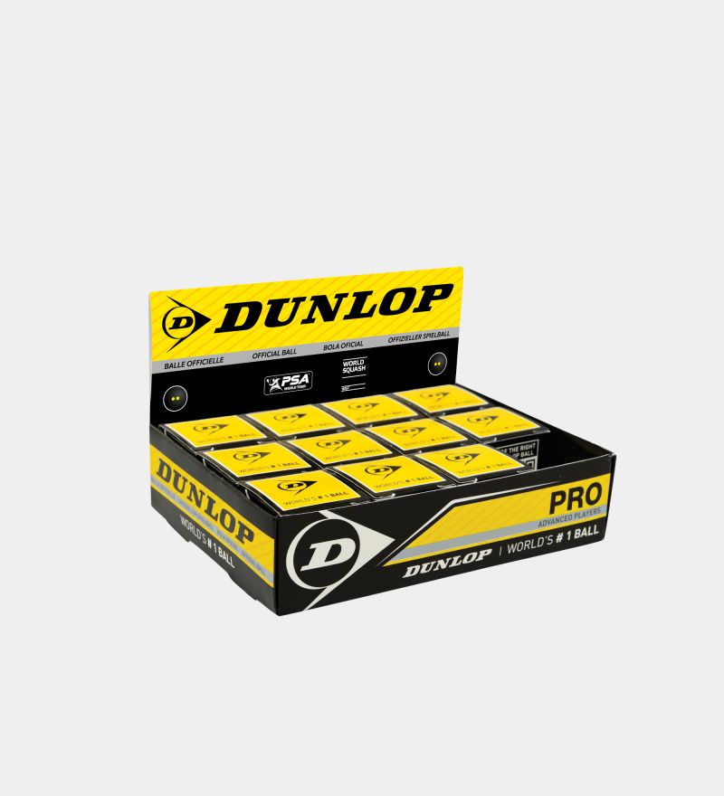 DUNLOP Pro WSF PSA Double Yellow Dots Squash Ball in Dar Tanzania