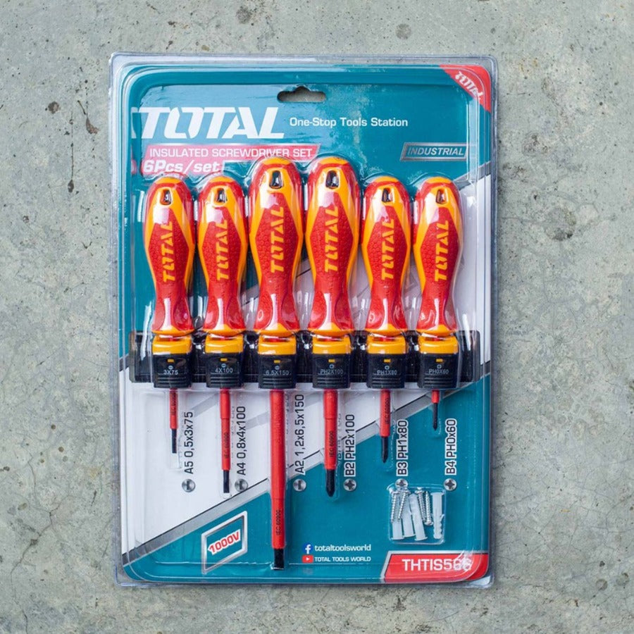 TOTAL 6pc Insulated Screwdriver Set 566 | Screwdrivers in Dar Tanzania