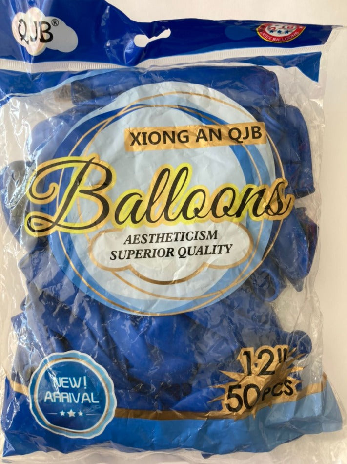 12 inch Dark Blue Balloons 50pc pack | Party Balloons in Dar Tanzania