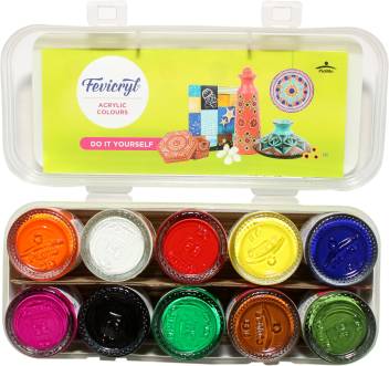 FEVICRYL Acrylic Colours 10pc Set | Fevicryl in Dar Tanzania