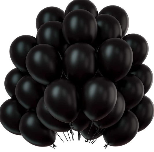 12 inch Black Balloons 50pc pack | Party Balloons in Dar Tanzania