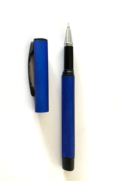 Blue Triangular Metal Pen With Cap | Executive pens in Dar Tanzania