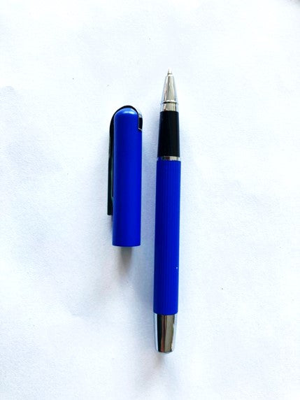 Blue Light Metal Round Pen With Cap | Executive pens in Dar Tanzania