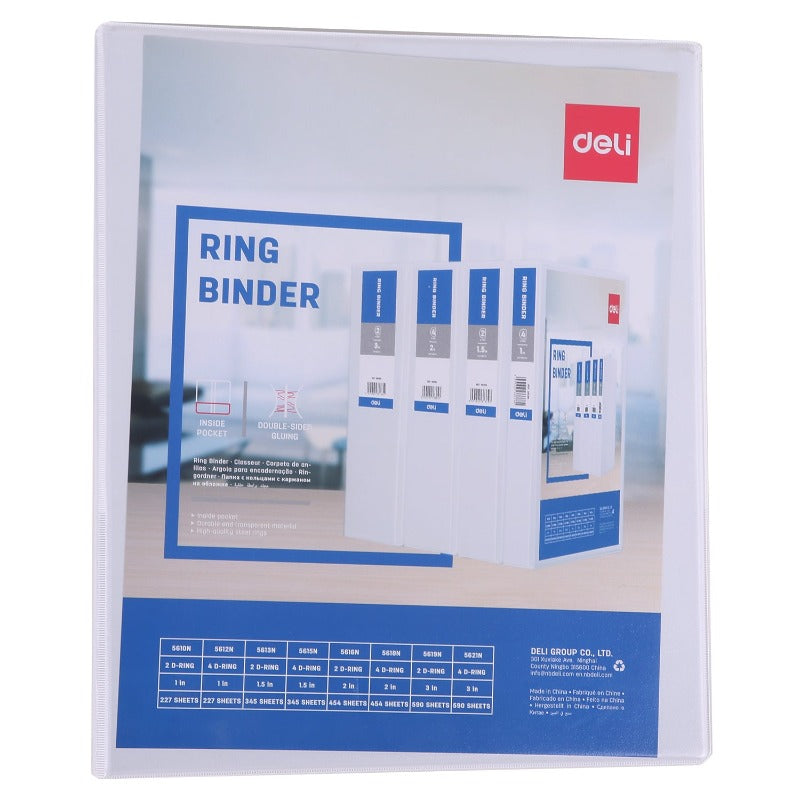 DELI 2 Inch PVC A4 Ring Binder Presentation File in Dar Tanzania