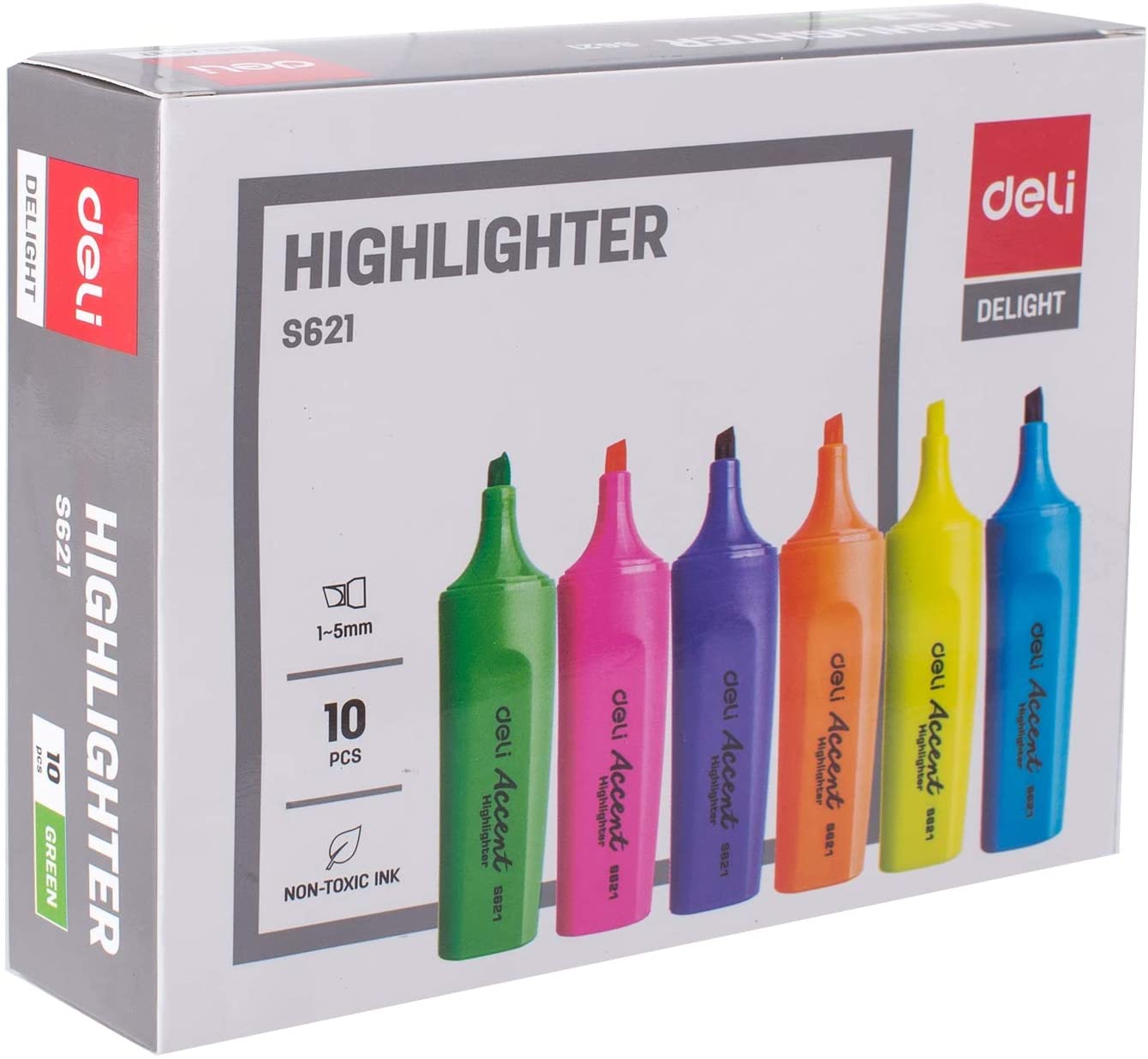 DELI S621 Green Chisel Tip Highlighter | Highlighters in Dar Tanzania