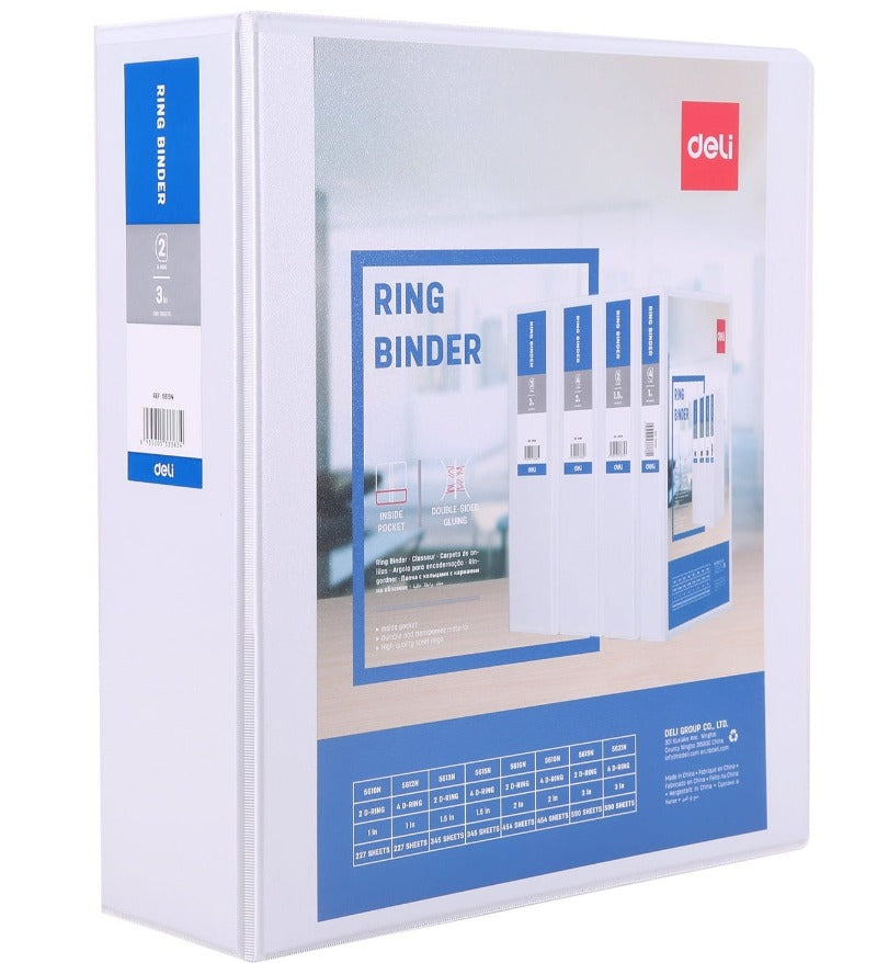 DELI 3 Inch PVC A4 Ring Binder Presentation File in Dar Tanzania