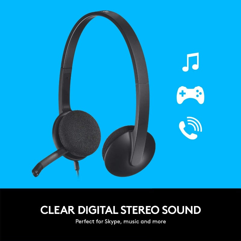 Logitech H340 Wired USB Headset With Mic | Headphones in Dar Tanzania