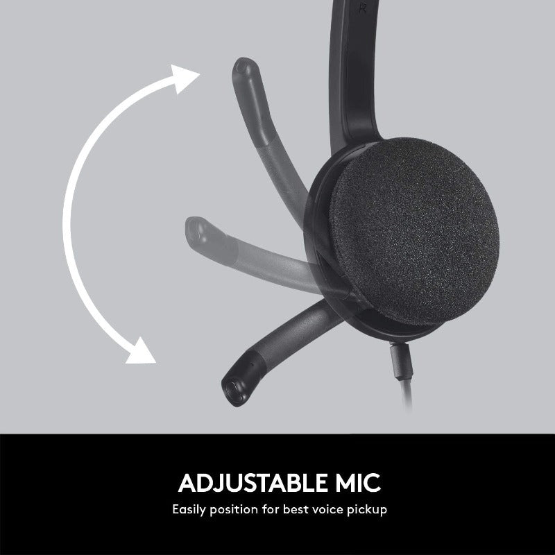Logitech H340 Wired USB Headset With Mic | Headphones in Dar Tanzania
