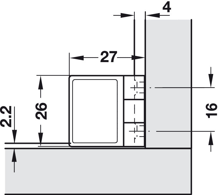 HAFELE Angle Glass Door Hinges | Hinges in Dar Tanzania