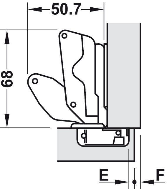 HAFELE Full Overlay Hinge with Plate | Hinges in Dar Tanzania