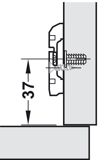 HAFELE Full Overlay Hinge with Plate | Hinges in Dar Tanzania