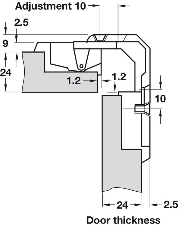 HAFELE Angle Opening Folding Door Hinges | Hinges in Dar Tanzania